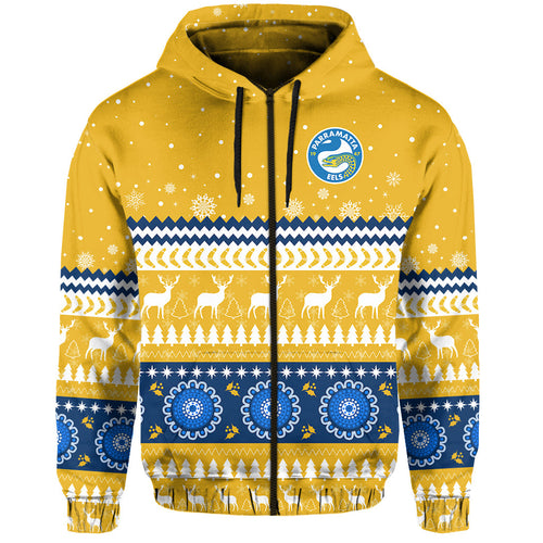 custom-personalised-eels-rugby-hoodie-christmas-parramatta-gold