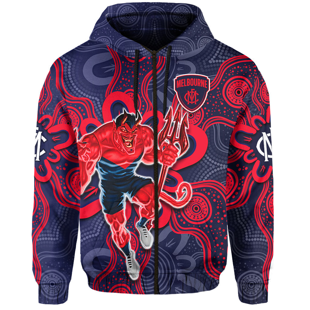 custom-text-and-number-demons-football-2022-hoodie-australian-aboriginal-dot-painting
