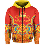 custom-text-and-number-gold-coast-football-hoodie-suns-indigenous-pattern
