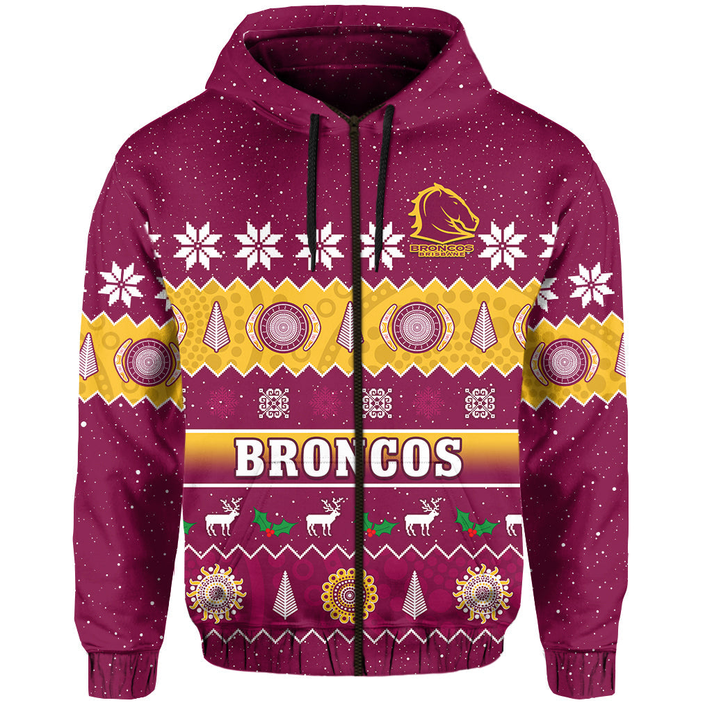 custom-personalised-broncos-christmas-hoodie-brisbane-aboriginal-art-merry-xmas