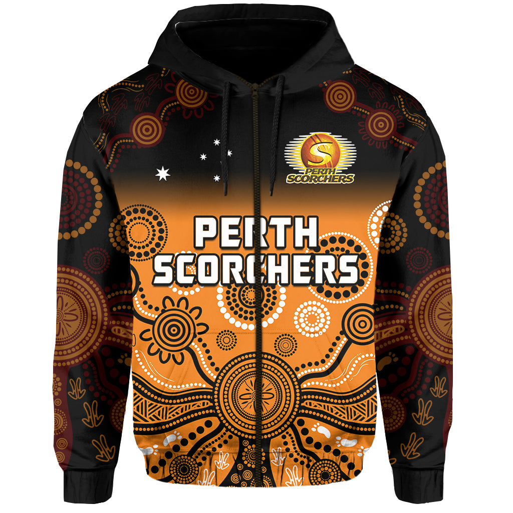custom-text-and-number-perth-scorchers-hoodie-gradient-aboriginal-dot-painting