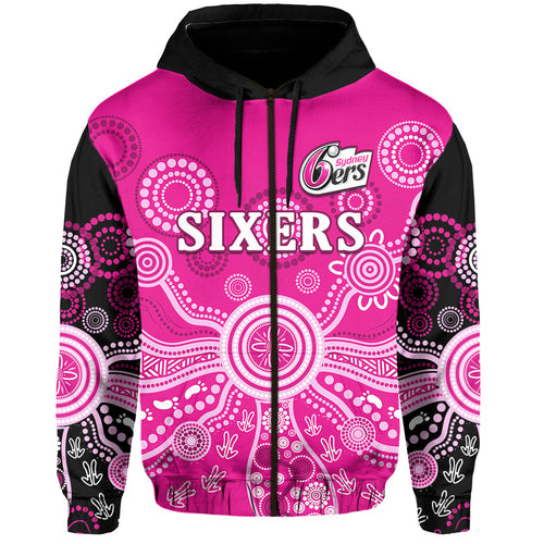 sydney-sixers-hoodie-cricket-indigenous-australian-art-ver01