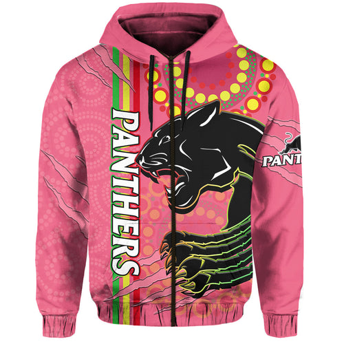 custom-text-and-number-panthers-rugby-hoodie-the-mountain-men-aboriginal-art-dynamic-pink-version