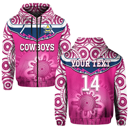 custom-text-and-number-cowboys-rugby-hoodie-aboriginal-pattern-pink-version