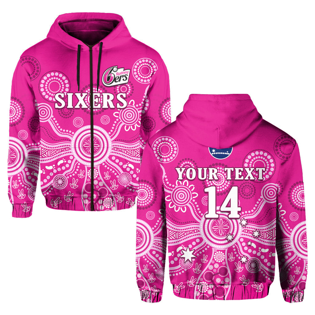 custom-text-and-number-sydney-sixers-hoodie-cricket-indigenous-australian-art-ver02