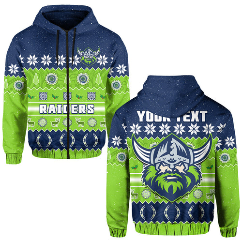custom-personalised-raiders-christmas-hoodie-the-green-machine-aboriginal-art-merry-xmas
