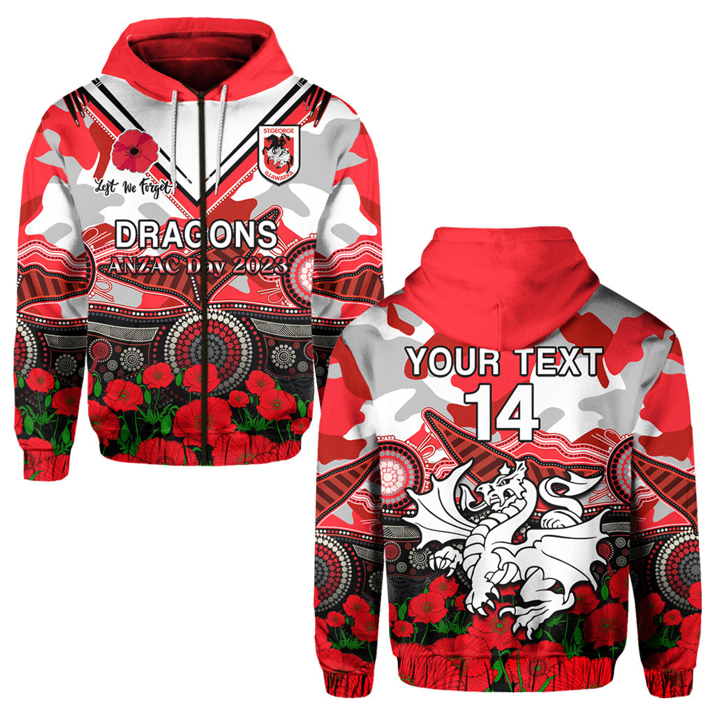 custom-text-and-number-dragons-rugby-anzac-2023-hoodie-aboriginal-mix-poppy-lest-we-forget