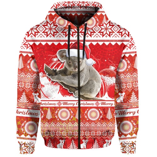 australia-hoodie-koala-aboriginal-painting-merry-christmas