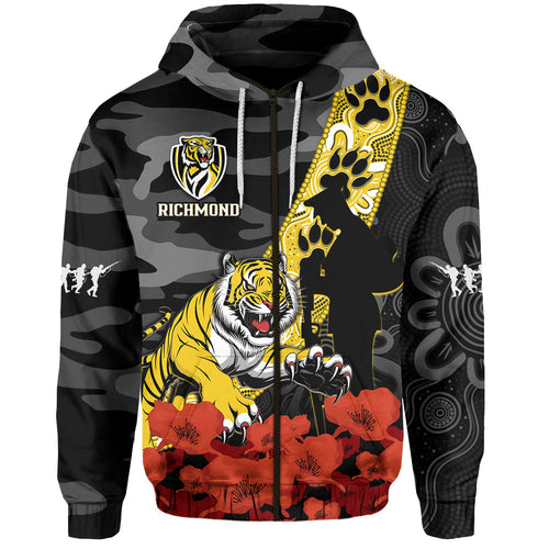 custom-text-and-number-richmond-football-anzac-2023-hoodie-tigers-aboriginal-mix-poppy-camouflage