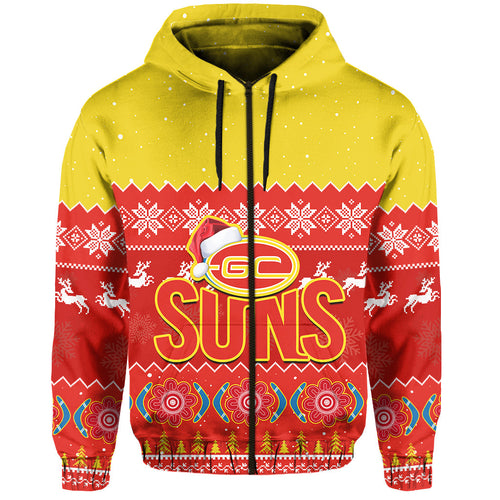 custom-personalised-gold-coast-football-hoodie-suns-aboriginal-merry-christmas