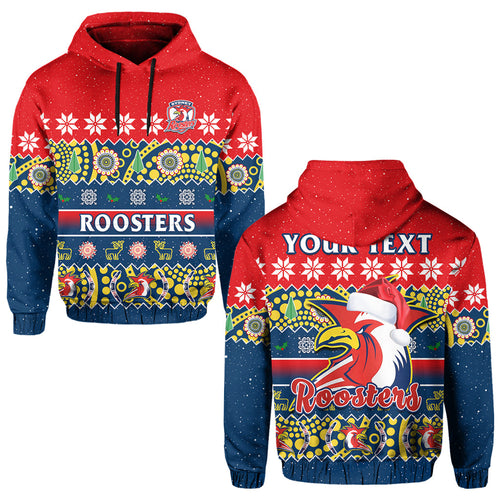 custom-personalised-sydney-roosters-christmas-hoodie-easts-aboriginal-art-merry-xmas
