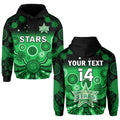 custom-text-and-number-stars-cricket-hoodie-melbourne-team-green-gradient-aboriginal-art