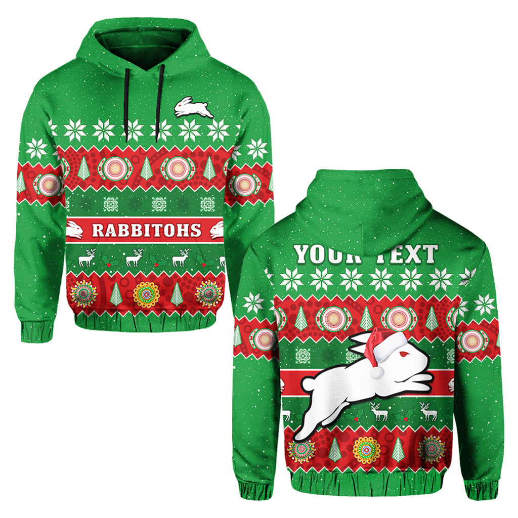 custom-personalised-rabbitohs-christmas-hoodie-souths-aboriginal-art-merry-xmas