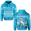 custom-personalised-sharks-christmas-hoodie-cronulla-sutherland-aboriginal-art-merry-xmas