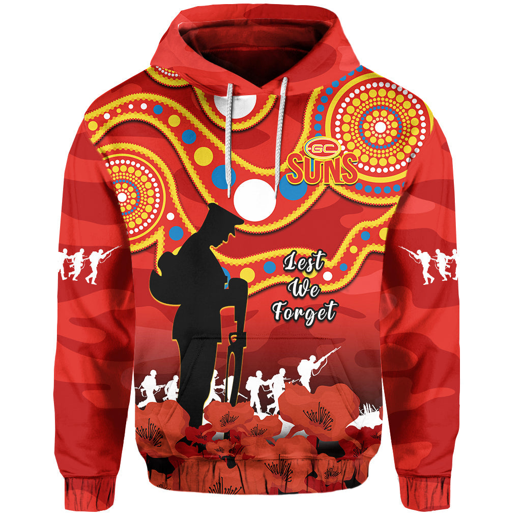 custom-text-and-number-gold-coast-football-anzac-2023-hoodie-suns-aboriginal-mix-poppy-camouflage