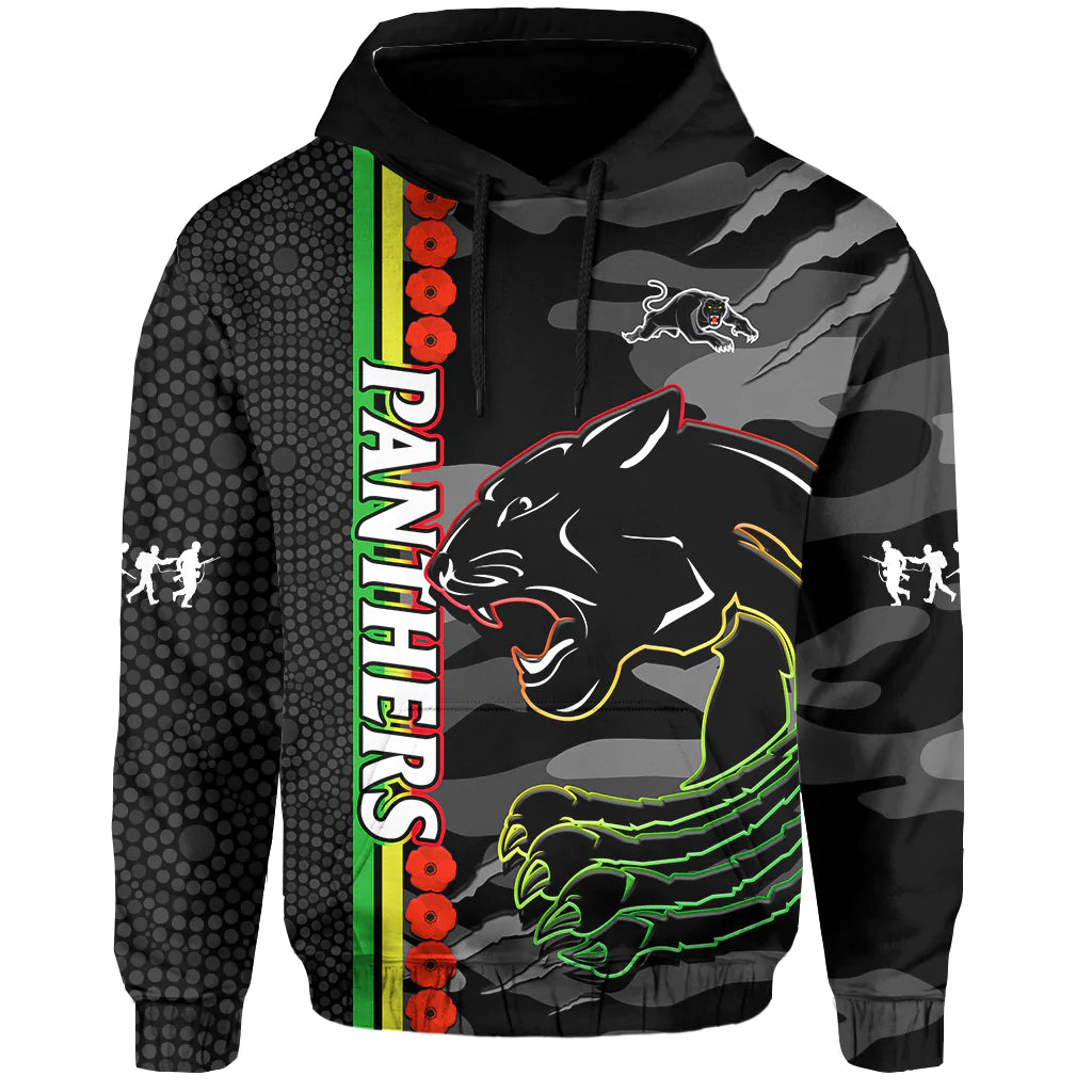 custom-text-and-number-panthers-rugby-anzac-hoodie-aboriginal-mix-poppy-camouflage-black