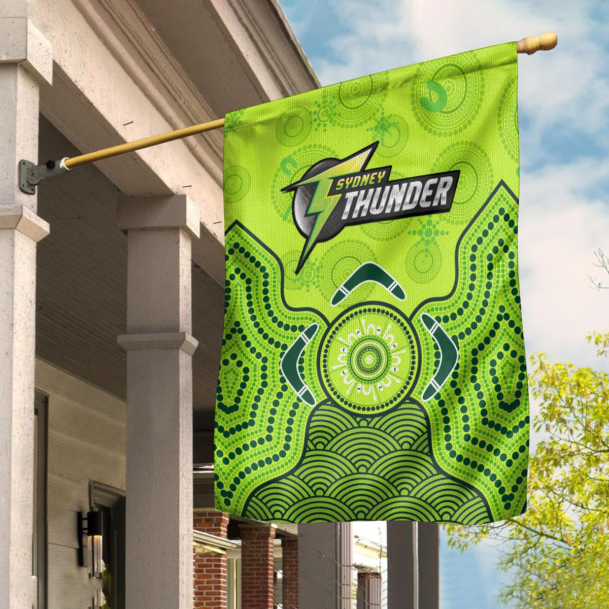 sydney-thunder-flag-gradient-aboriginal-dot-painting