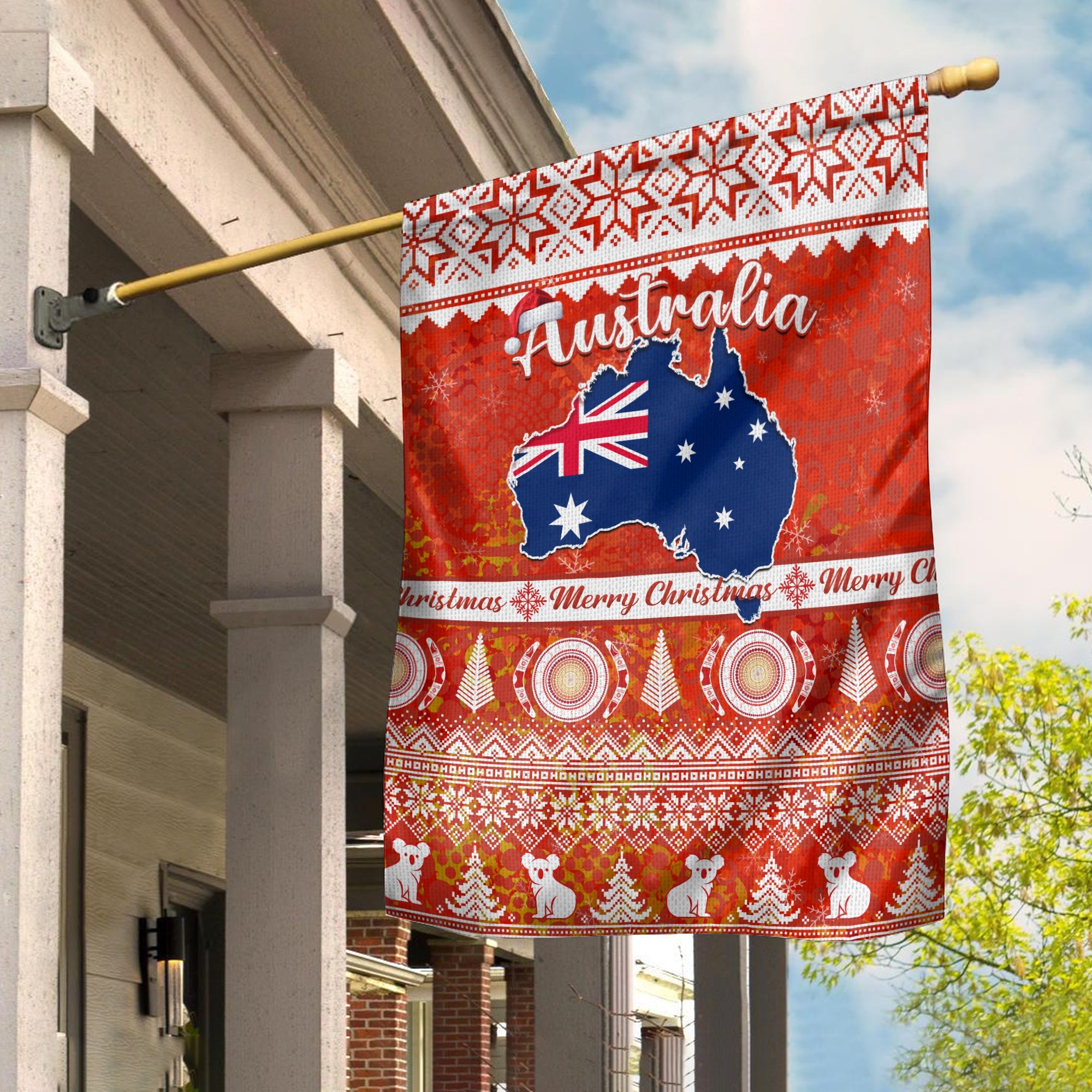 custom-personalised-australia-flag-australian-map-aboriginal-painting-merry-christmas
