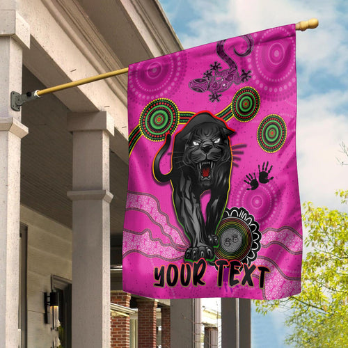 custom-personalised-panthers-flag-aboriginal-with-lizard