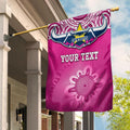 custom-personalised-cowboys-rugby-flag-aboriginal-pattern-pink-version