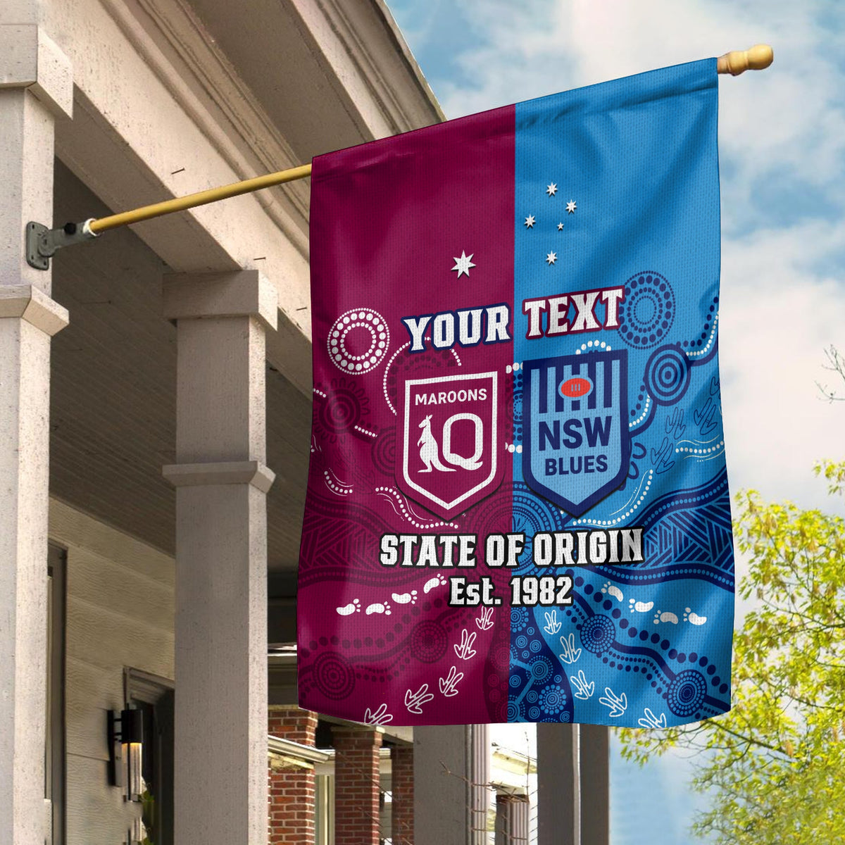 custom-personalised-qld-maroons-and-nsw-blues-rugby-flag-state-of-origin-indigenous