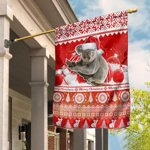 australia-flag-koala-aboriginal-painting-merry-christmas