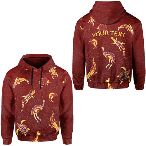 custom-personalised-aboriginal-art-hoodie-animals-australia-version-maroon