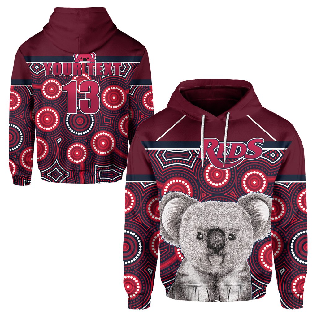 custom-personalised-reds-rugby-australian-hoodie-simple-indigenous-queensland-custom-text-and-number