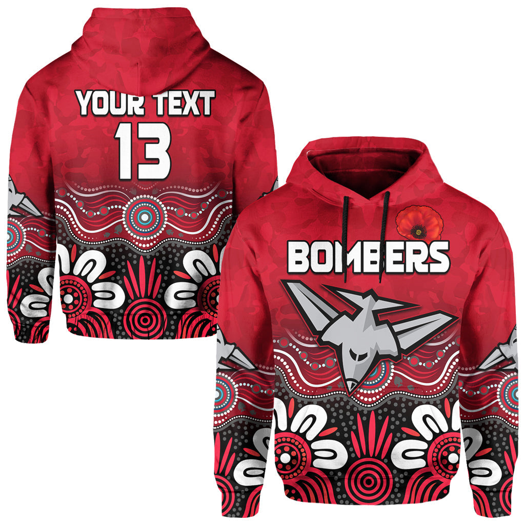 custom-text-and-number-bombers-anzac-2022-hoodie-essendon-football-aboriginal-remember-them