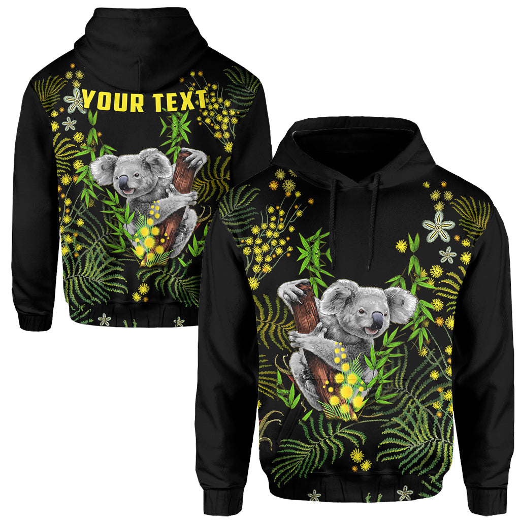 custom-personalised-golden-wattle-hoodie-koala-australia-acacia-pycnantha-version-simple