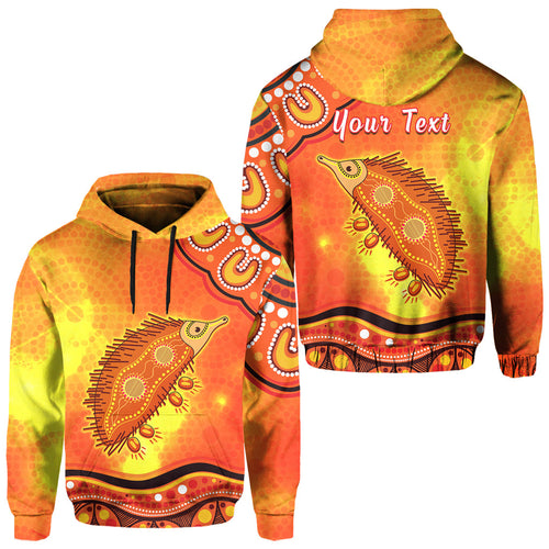 custom-personalised-echidna-aboriginal-hoodie-australian-animal
