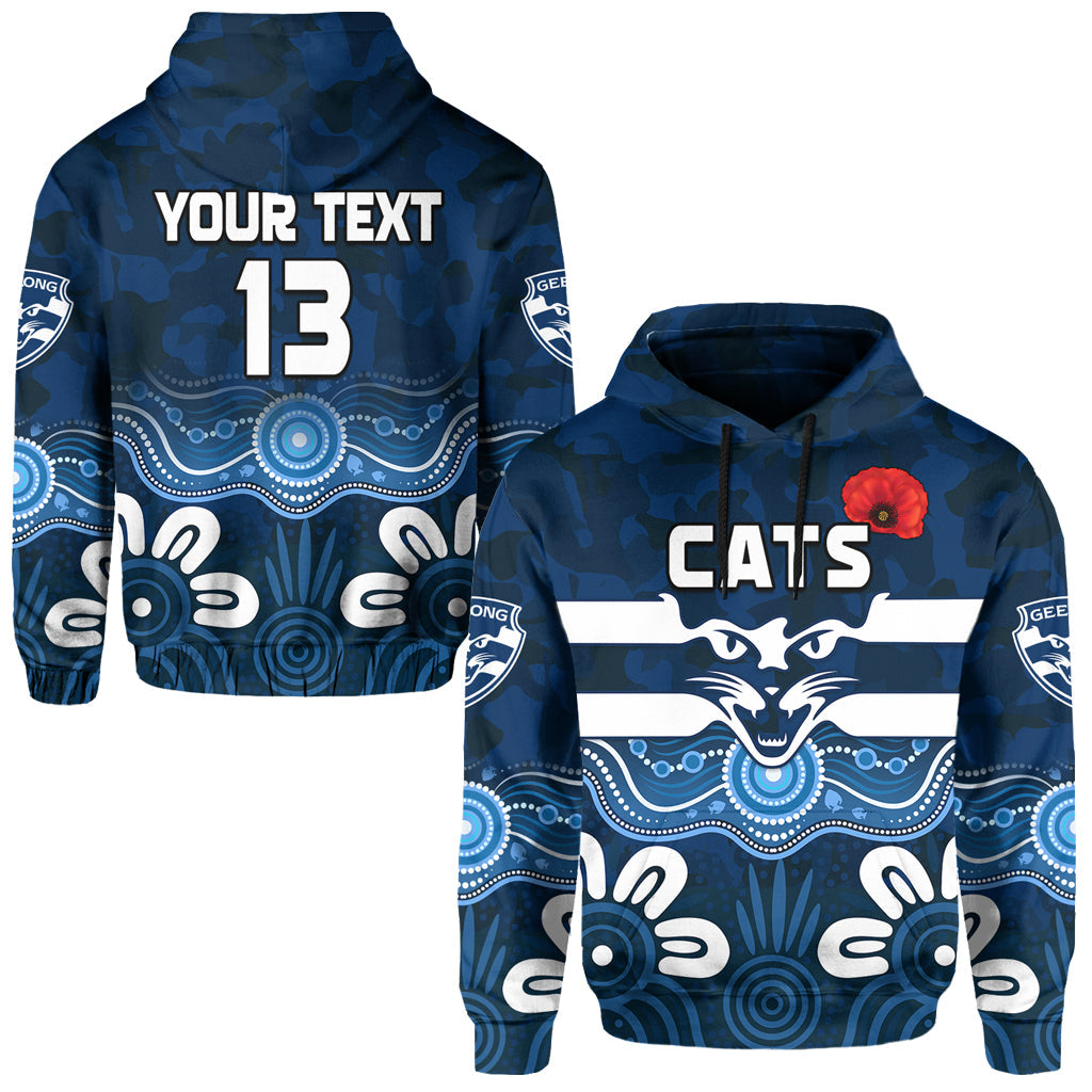 custom-text-and-number-cats-anzac-2022-hoodie-geelong-football-aboriginal-poppy