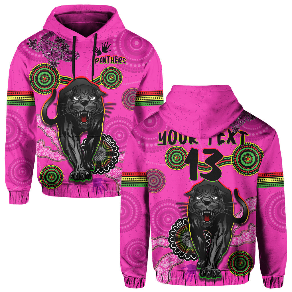 custom-text-and-number-panthers-hoodie-aboriginal-with-lizard