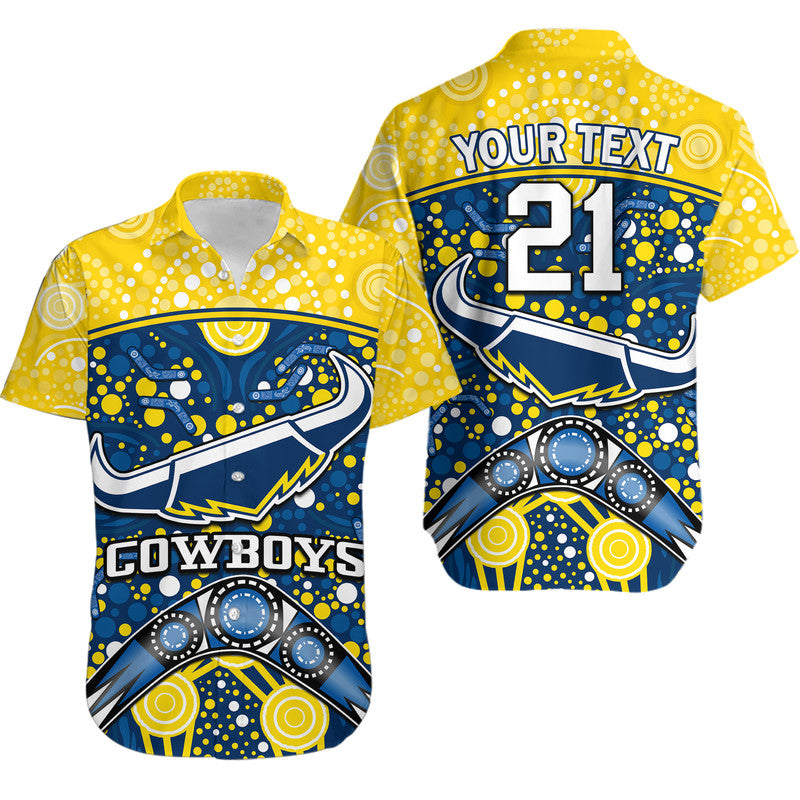 custom-personalised-cowboys-rugby-hawaiian-shirt-boomerang-indigenous-dots