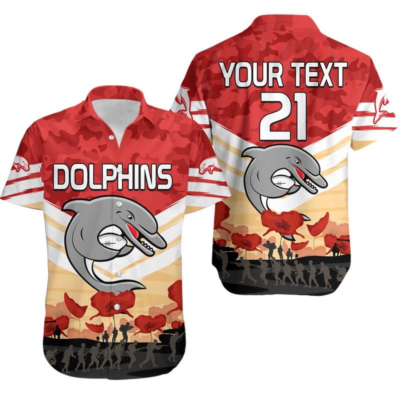 custom-text-and-number-redcliffe-dolphins-rugby-anzac-hawaiian-shirt-we-will-remember