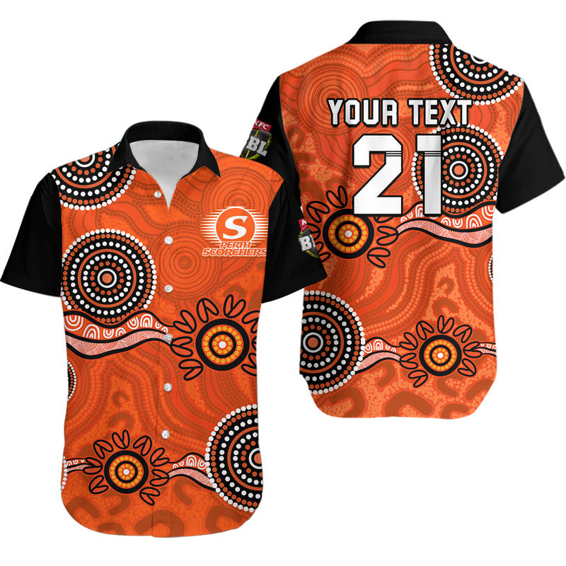 custom-personalised-perth-scorchers-cricket-dots-perth-scorchers-cricket-dotsan-shirt