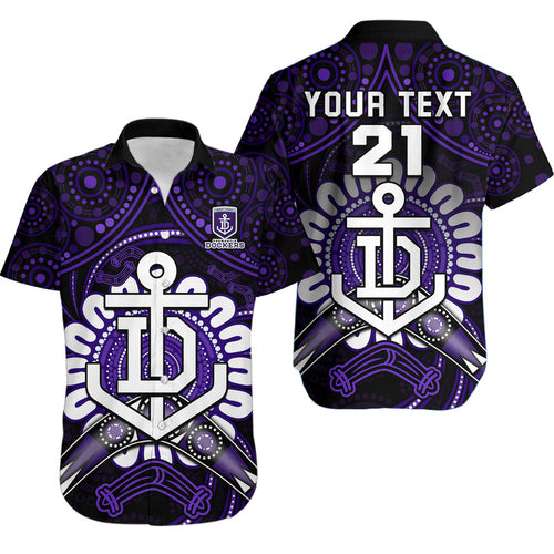 custom-personalised-dockers-football-hawaiian-shirt-boomerang-indigenous-dots