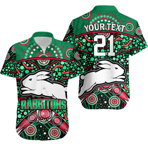 custom-personalised-south-sydney-indigenous-rabbitohs-dot-art-style-hawaiian-shirt