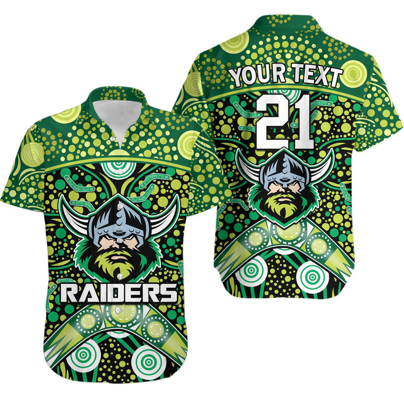 custom-personalised-raiders-rugby-hawaiian-shirt-boomerang-indigenous-dots