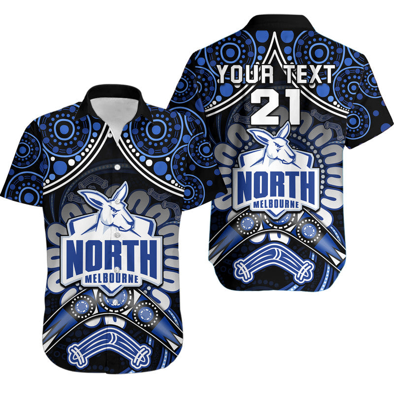 custom-personalised-kangaroos-football-hawaiian-shirt-boomerang-indigenous-dots