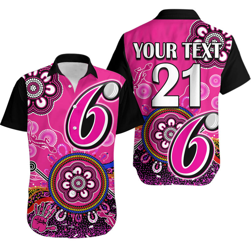 custom-personalised-sydney-sixers-hawaiian-shirt-cricket-indigenous-aboriginal-lizard-version