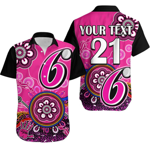 custom-personalised-sydney-sixers-hawaiian-shirt-cricket-indigenous-aboriginal-lizard-version