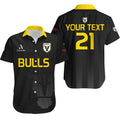 custom-personalised-macarthur-soccer-hawaiian-shirt-bulls-black-and-gold