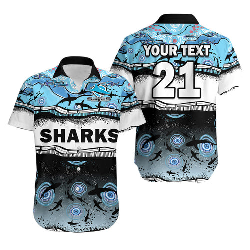 custom-text-and-number-sharkies-aboriginal-hawaiian-shirt