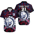 custom-personalised-western-bulldogs-football-hawaiian-shirt-boomerang-indigenous-dots
