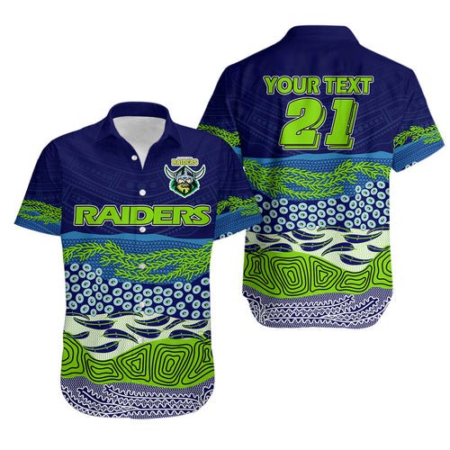 custom-text-and-number-canberra-the-green-machine-raiders-boomerang-indigenous-hawaiian-shirt