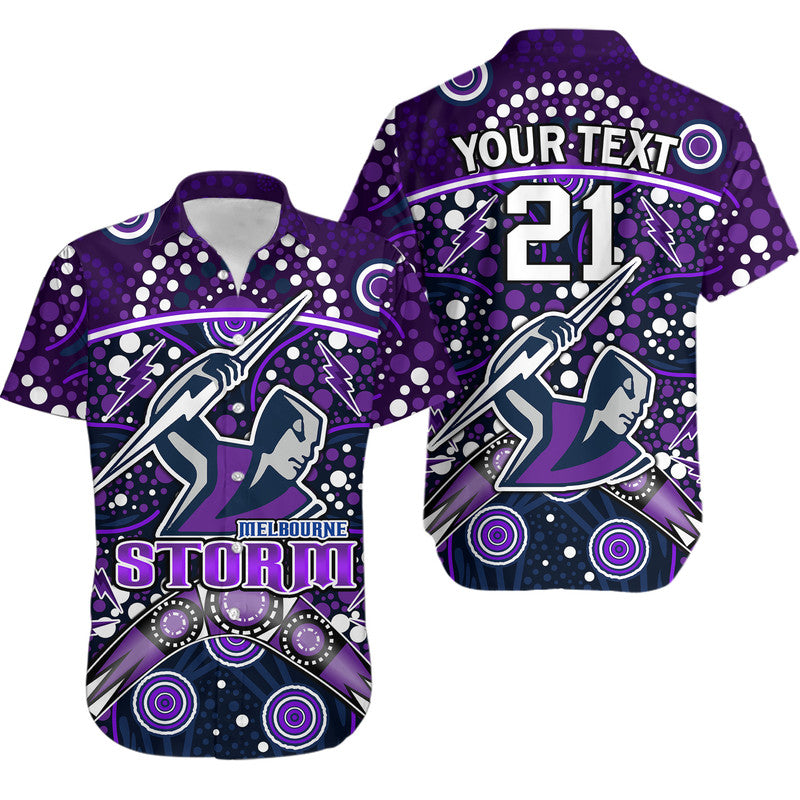 custom-personalised-storm-rugby-hawaiian-shirt-melbourne-boomerang-indigenous-dots