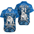 custom-personalised-bulldogs-rugby-hawaiian-shirt-boomerang-indigenous-dots