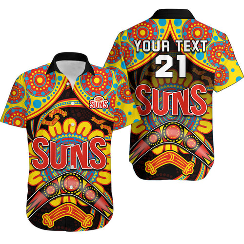 custom-personalised-suns-football-hawaiian-shirt-boomerang-indigenous-dots