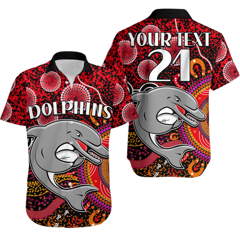 custom-personalised-dolphins-rugby-hawaiian-shirt-aboriginal-dots